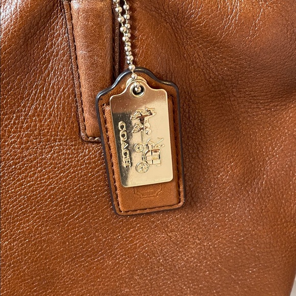 Coach Tan Leather Tote Bag - Picture 5 of 13